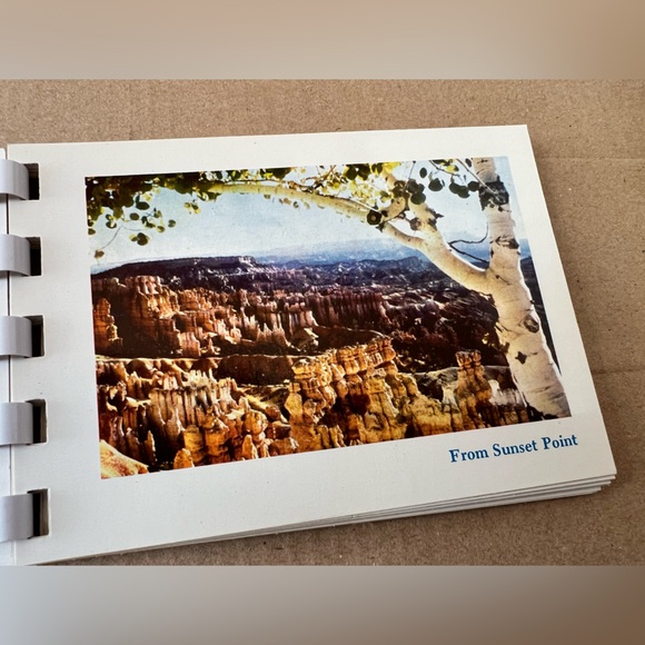 UTAH SOUVENIR Postcard SPIRAL BOOK photo set Unposted park monument rock travel - Picture 8 of 10